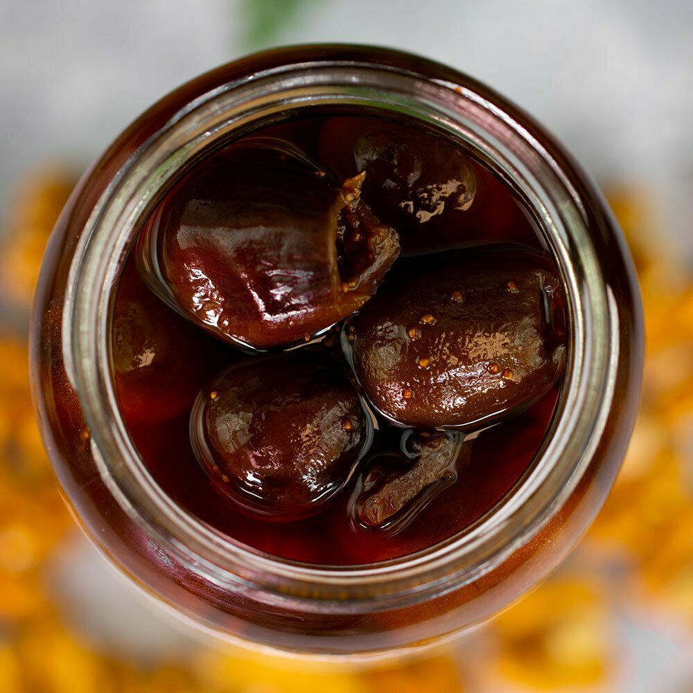 Higos en almíbar con nueces