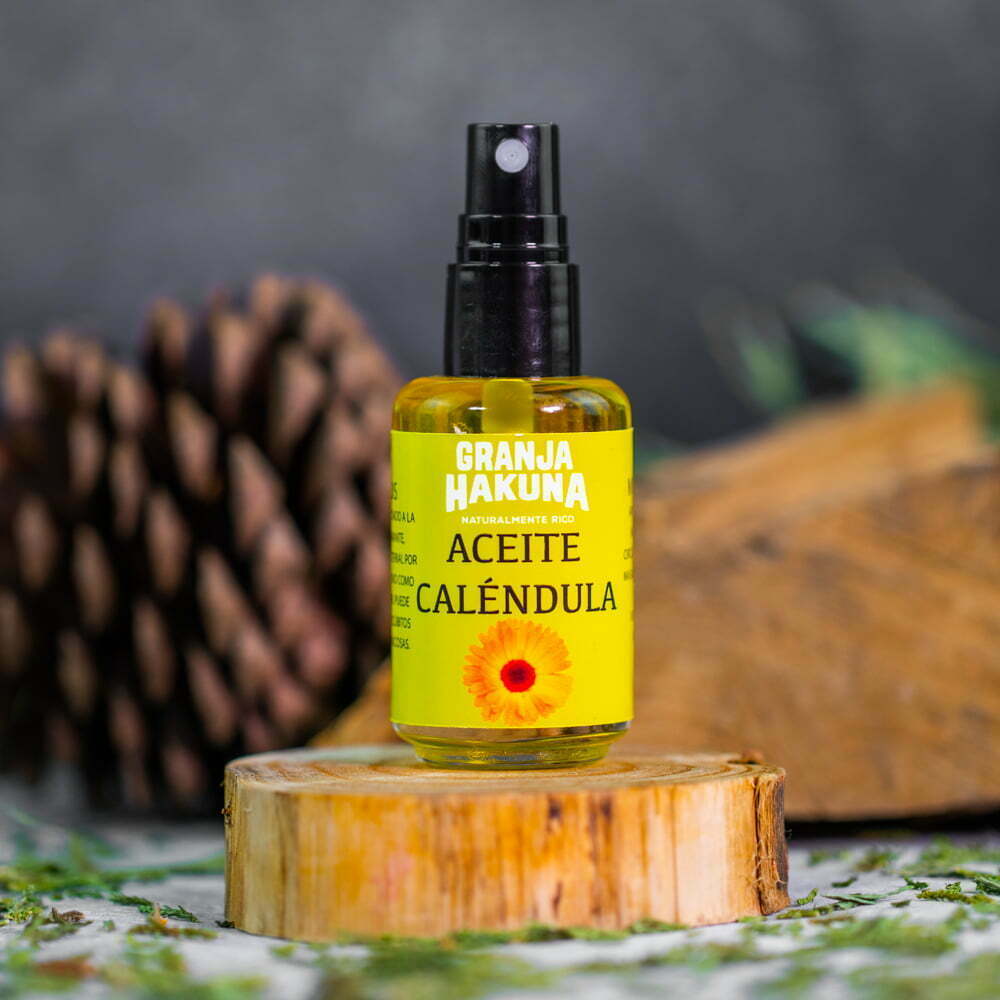 Aceite Natural Caléndula para el Cuidado de la Piel 30ml | Granja Hakuna