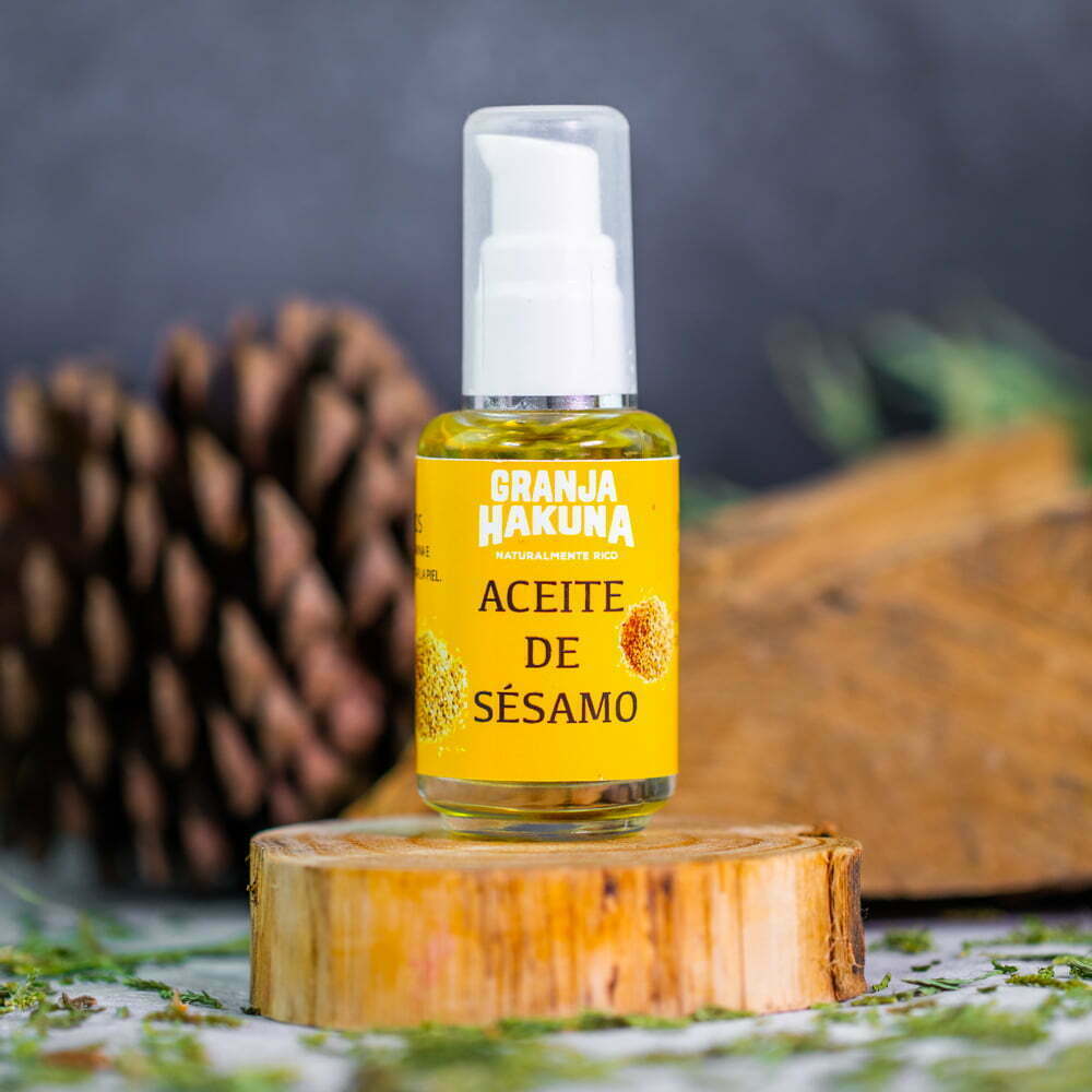 Aceite Natural Sésamo para el Cuidado de la Piel 30ml | Granja Hakuna